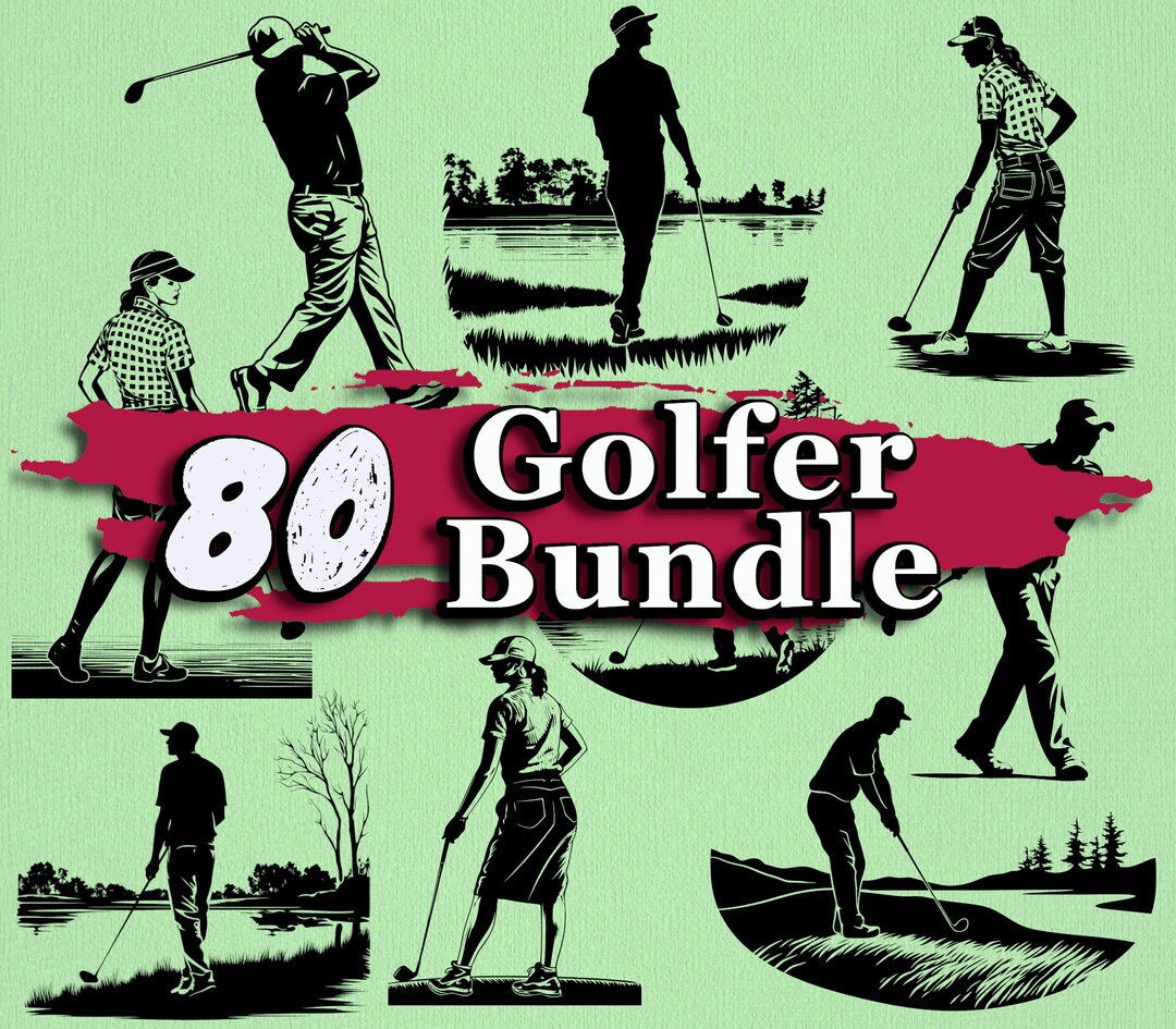 Golfing SVG Bundle Printable DIY Golf Clipart Logo Sports Cricut Decal ...