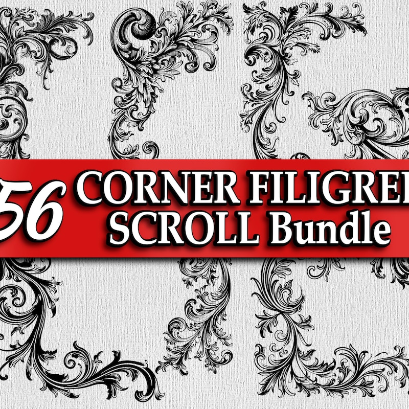 Scroll Work Decals - Etsy