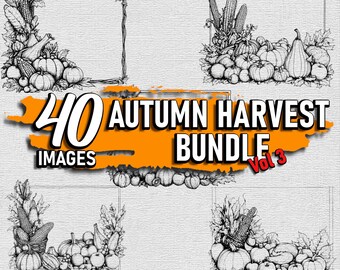 Autumn Harvest SVG Clipart Bundle – Fall Pumpkin Designs (Digital Download)