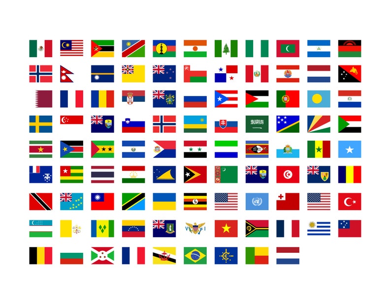 World Countries Flags - Global Country Circle Flag, National Banner ...