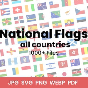 World Countries Flags - Global Country Circle Flag, National Banner Button Icon Clipart Vector, single files, svg eps ai png jpg pdf