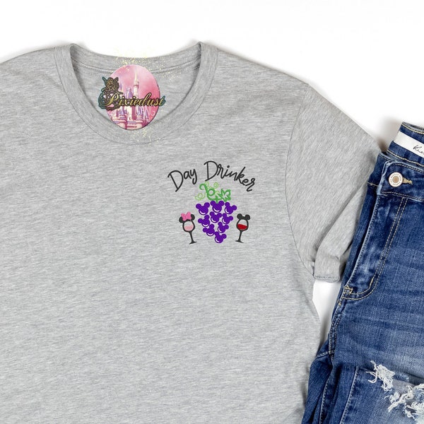 Food and wine festival embroidered shirt or sweatshirt Epcot embroidered shirt epcot Day drinker sweatshirt food and wine embroidered tshirt