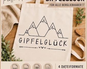 Plotter file Mountains SVG Summit Bliss Template Hiking Mountain Silhouette dxf