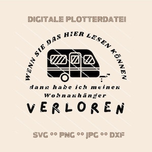 Fichier de traceur Autocollant drôle de voiture SVG – Dicton drôle pour votre décoration de voiture DIY, autocollant de caravane de camping, modèle de téléchargement numérique