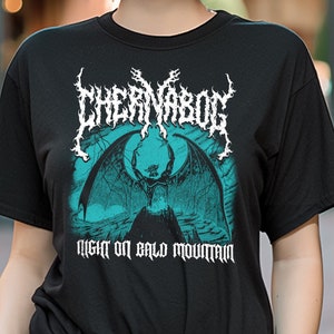 Chernabog Shirt: Unisex Disney Goth Punk Tee Deathmetal Halloween, Cotton, Up to size 5xl