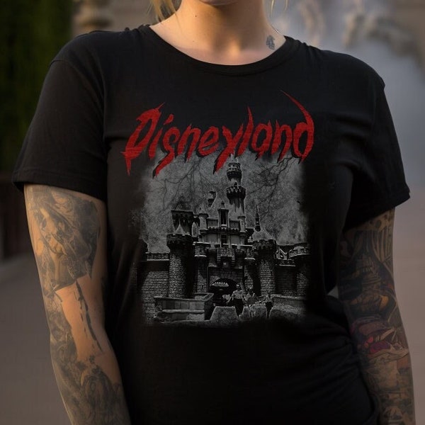 Disneyland Shirt, Disney Metal Shirt, Disney Streetwear Shirt, Disney Goth, Disney Shirt, Disney Gift