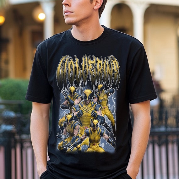 Wolverine Metal Shirt: Unisex Disney Goth Punk Tee Deathmetal