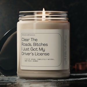 New Driver Funny Gift, Drivers Test Gift, New Driver, Drivers License Gift, Clear the Roads, Congratulations On Passing Your Driving Test