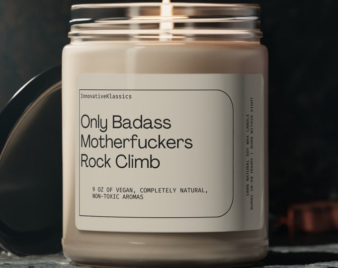 Funny Rock Climbing Gift, Rock Climbing Candle, Rock Climbing Gifts for Men, Rock Climbing Gifts for Women, Soy Wax Candle, Rock Climbers