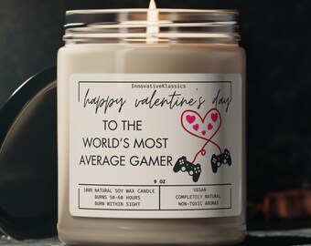 Valentines Gift for Him Gamer, Gamer Valentine Gift Funny, Valentines Day Candle for Him, Funny Gamer Gift, Valentines Gift Gamer Boyfriend