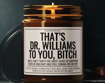 Custom Funny PhD Graduation Gifts Doctoral Student Graduation Candle Personalized PhD Gift for Men Women Doctorate Degree Grad Decor Gifts