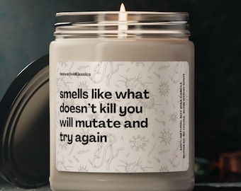Funny Science Gifts for Science Teacher Epidemiologist Microbiologist Gifts for Birthday Christmas Science Lover Gifts Biology Nurse Candles