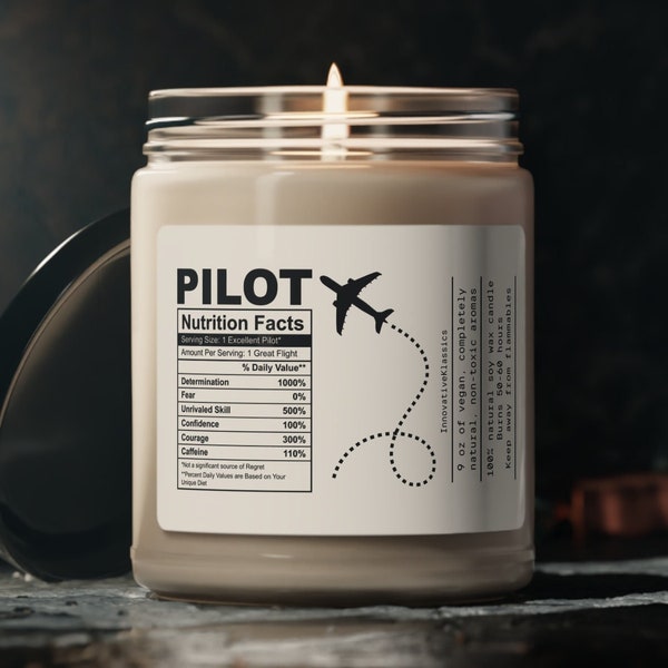 Pilot Gifts for Men, Pilot Gifts for Him, Funny Airline Pilot, Funny Pilot Gift, Airplane Candle, Aviation Gifts, Pilot Graduation Gift