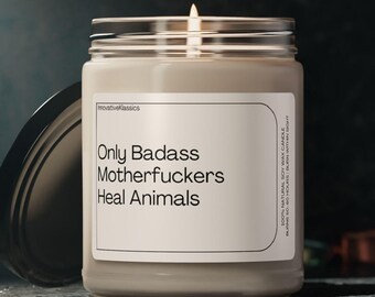 Funny Vet Gifts for Men Women Veterinarian Week Candle New Future Vet Med School Graduation Animal Doctor Birthday Christmas Thank You Gift