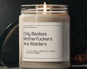 Funny Welder Gifts for Men Him Boyfriend Husband Welding Gift Candle Metalworker Metal Worker  Birthday Christmas Graduation Trades Gifts