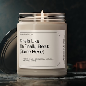 Custom Gaming Gift Video Game Lover Personalized Gifts Gaming Candle Customized Funny Gamer Gift Husband Boyfriend PC Gamer Gaming Candle
