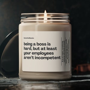 Boss&#39;s Day Gifts Funny Gifts for Boss Manager Birthday Christmas Gift from Employees Funny Boss Candle from Employee Gag Gift Promotion Gift