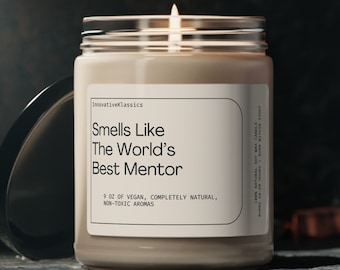 Mentor Teacher Gift, Mentor Gift for Women for Men, Mentor Gift, Gift for Mentor Teacher, Mentor Appreciation Gift, Mentor Gift Box Candle