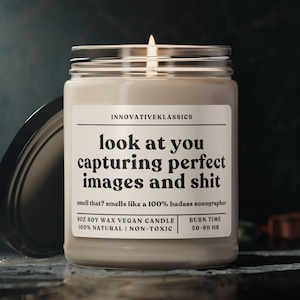 Funny Sonographer Gifts Ultrasound Tech Gift Candle for Christmas Birthday Graduation RDMS Gift Sonography Gift for Student Candle RDCS Gift