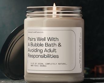 Funny Relaxation Gifts for Women Spa Candle Gift for Best Friend Mom Sister Bath Gifts Relaxing Gift Candle Birthday Christmas Stress Relief