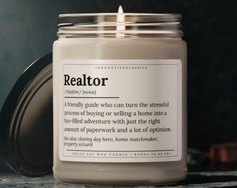 Funny Realtor Gifts Realtor Closing Gift Realtor Thank You Gift Funny Realtor Candle Real Estate Agent Thank You Closing Day New Realtor