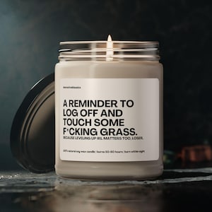 Funny Gaming Gifts for Men Him Video Game Boyfriend Husband Christmas Birthday Gift Funny Gamer Decor Video Game Rage Candle for Teenage Boy