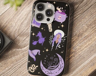 Halloween Witchy Phone Case, Samsung Phone Case Halloween, Spooky iPhone Case, Mystical Witchy Phone Case, Witch Pattern Phone Case, Samsung