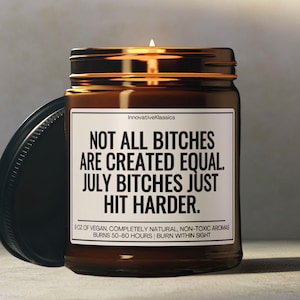 Funny July Birthday Gifts Leo Cancer Zodiac Birthday Candles Sarcastic BDay Gift for Women Born in July Present for Best Friend Bestie Decor