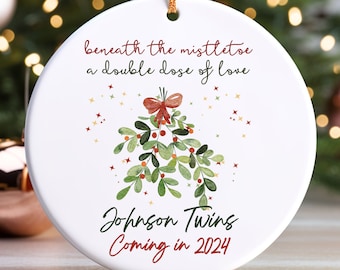 Coming Soon Twins 2024 Christmas Ornament - Etsy