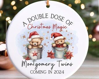 Coming Soon Twins 2024 Christmas Ornament - Etsy