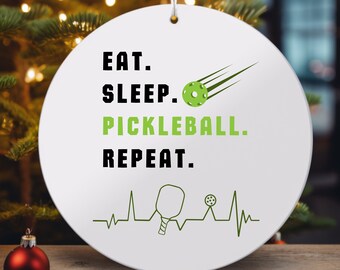 Pickleball Ornament, Christmas Pickleball Gift, Pickleball Accessories, Pickleball Gifts, Pickleball Paddle, Cute Pickleball Christmas Gift
