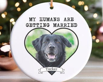 Dog Engagement Gift Cat Engagement Gift Custom Pet Engagement Gift Bridal Shower Gift Pets Personalized My Humans Are Getting Married Gift