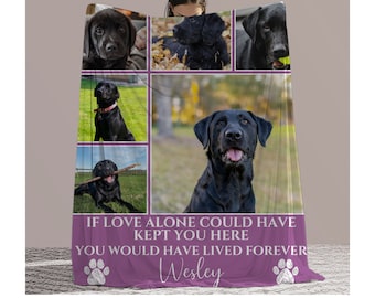 Pet Memorial Blanket Custom Pet Memorial Gift Personalized Pet Memorial Loss of Dog Gift Loss of Cat Gift Pet Loss Gift Pet Loss Blankets