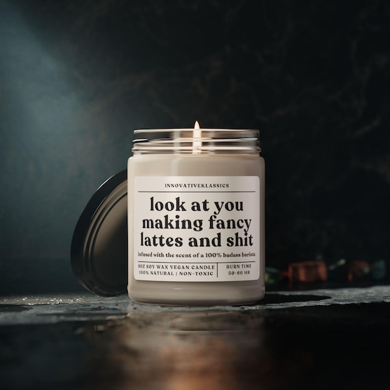 Funny Barista Gifts Espresso Gifts Coffee Shop Candle Gifts Gift for Barista Birthday Christmas Coffee Lover Gifts Coffee Shop Decor Gifts