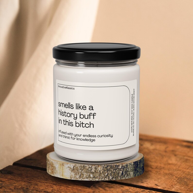 Funny History Lover Gifts History Buff Gift Decor Candle Birthday Christmas History Major Graduation Gifts History Teacher Student Professor image 7