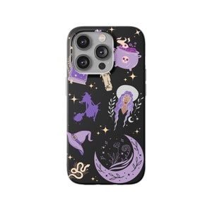 Halloween Witchy Phone Case, Samsung Phone Case Halloween, Spooky iPhone Case, Mystical Witchy Phone Case, Witch Pattern Phone Case, Samsung image 4