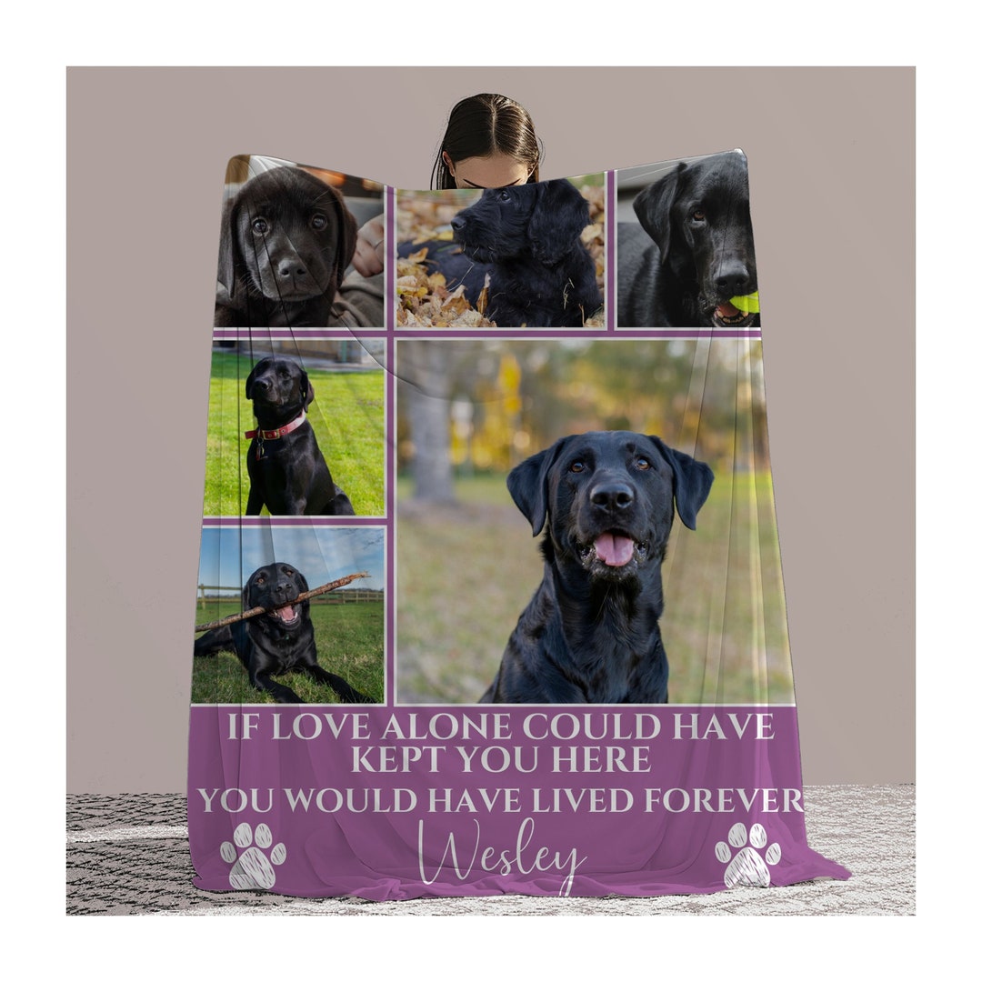 Pet Memorial Blanket Custom Pet Memorial Gift Personalized Pet Memorial ...