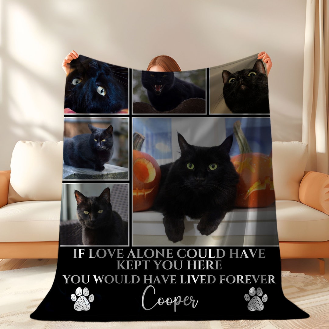 Pet Memorial Blanket Custom Pet Memorial Gift Personalized Pet Memorial ...