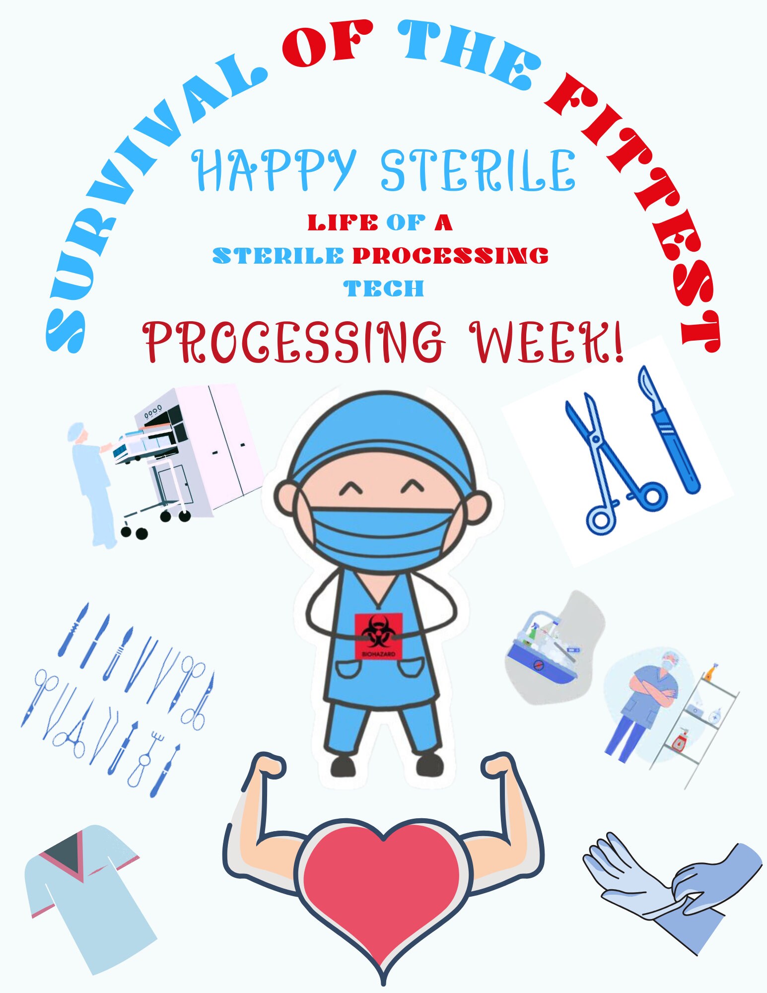 SPD Tech Sterile Processing Tech Week Digital Print Download Sterile