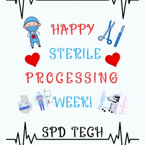 SPD Tech Sterile Processing Tech Week Digital Print Download Sterile Processing Appreciation Week SPD Week