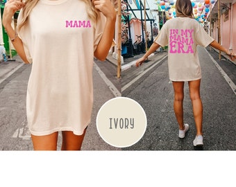 In My Mama Era shirt, Mama, retro, oversized, era shirt, comfort colors, pastel colors, pink, summer shirt, Taylor Swift, t-swift, Eras Tour