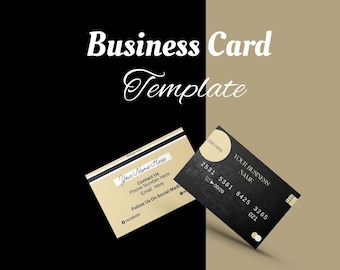 Modello a tema carta di credito aziendale. Modificabile su tela.