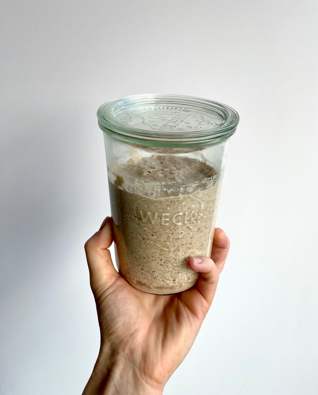 WECK Sourdough Starter Storage Mold Jar With Glass Lid 850 Ml / 28.7 Oz