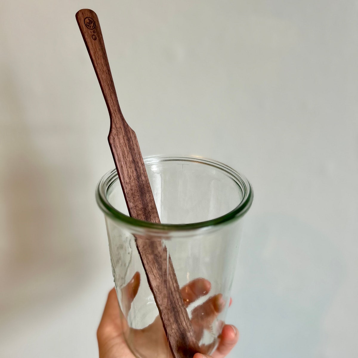 Handmade Spurtle Spatula Locally Hand Carved Wooden Mixer