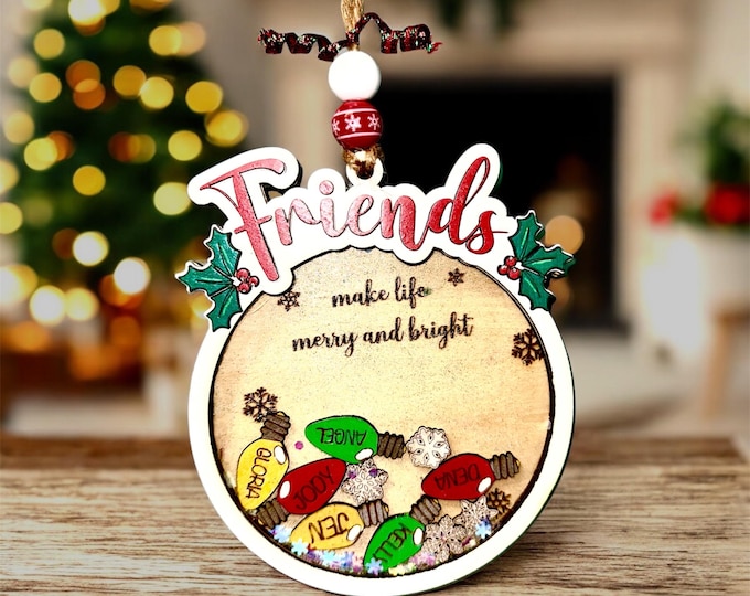 Christmas Ornaments - Friends - Tree Ornament - Ornament Exchange - Snowflakes - Hand Painted - Gift Ideas