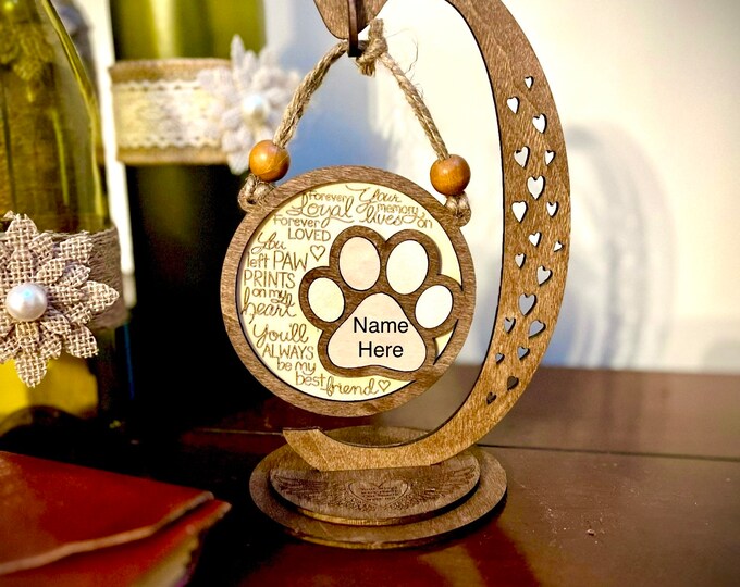 Pet Memorial - Memorial Ornament - Memorial Display - Seasonal - Year Round Decorations - Home Decor