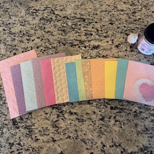 Frühling Geprägtes Papier Bündel | Geprägtes Papier Bündel | Frühlingspapier-Bundle | Pastell Geprägtes Papier Bündel | Geprägtes Papier