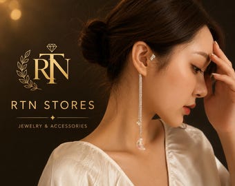 Moon Crystal Ear Cuffs | Rhinestone Star Ear Hook | Clip On Earrings