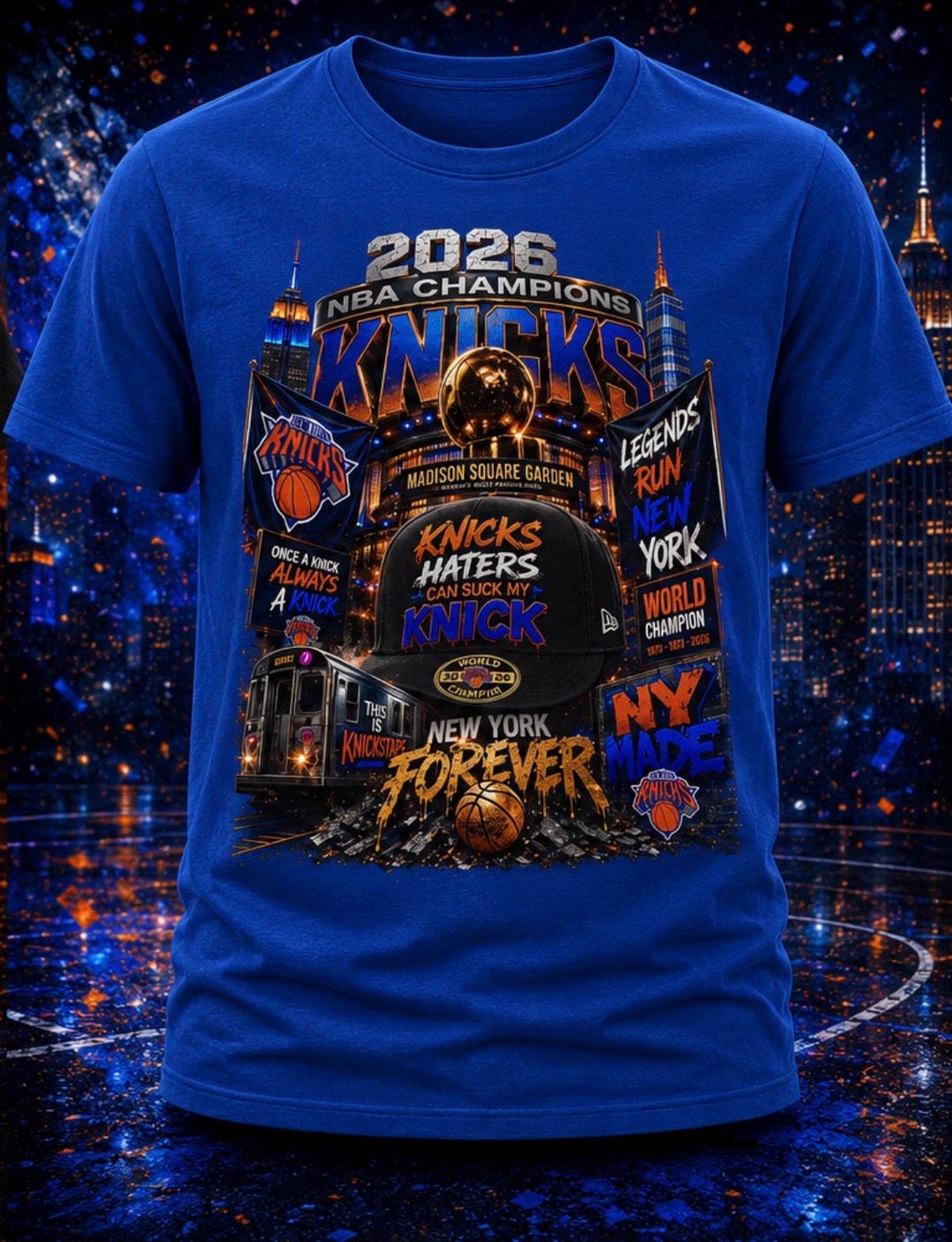 2026 NBA Champions Knicks T-shirt | Madison Square Garden