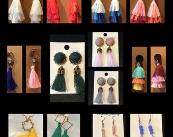 BOHO Fringe Earrings Variety of Styles